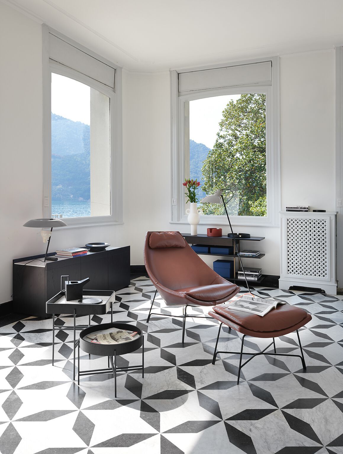 Кожаное кресло с подголовником Potocco ARCH-00032134 - Вид №1