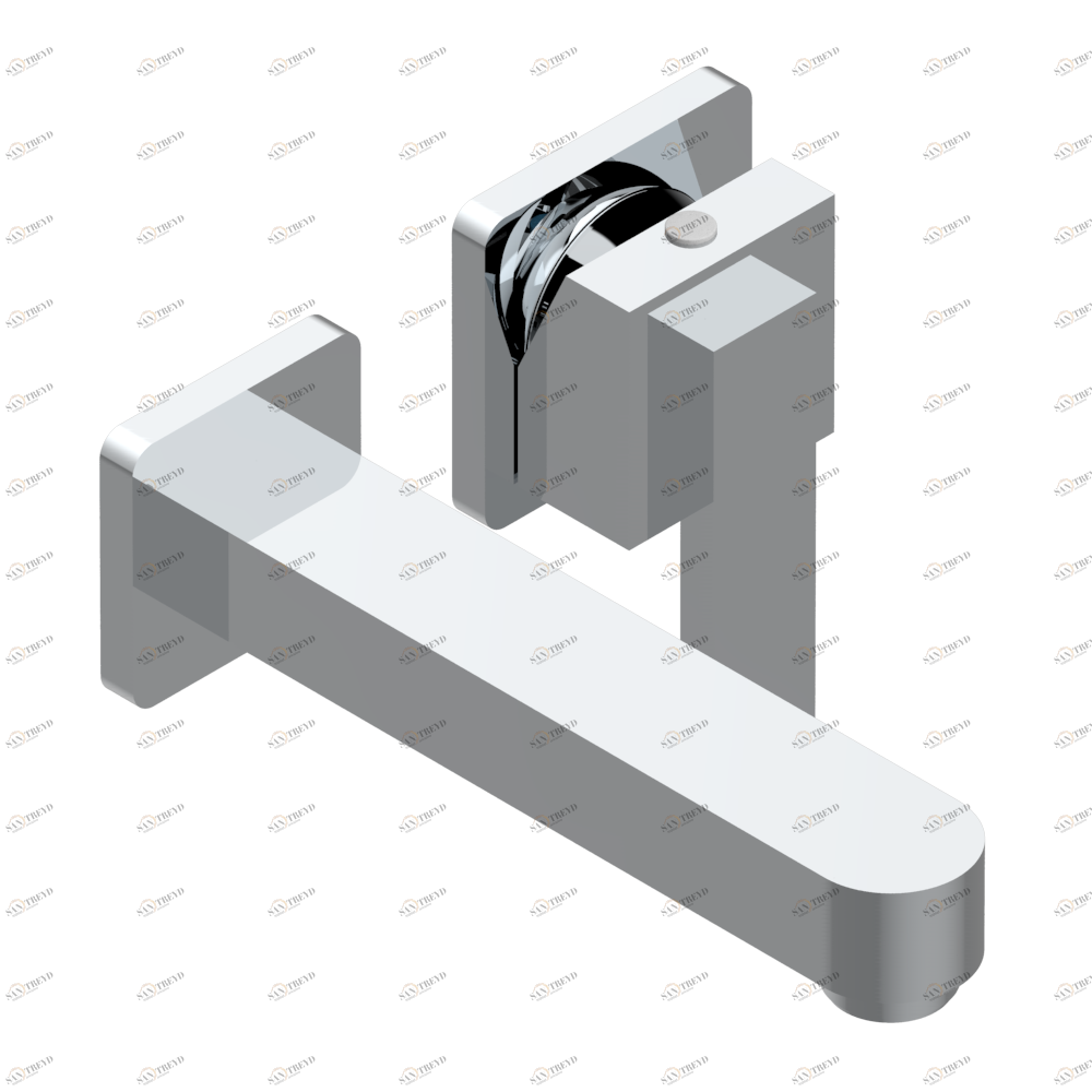 A6B-6541B Trim only for Built-in basin mixer with spout (two x 1/2'' inlets and one 1/2'' outlet), without waste Thg-paris Profil с рукоятками Хром A6B 6541B A02 CAT.A