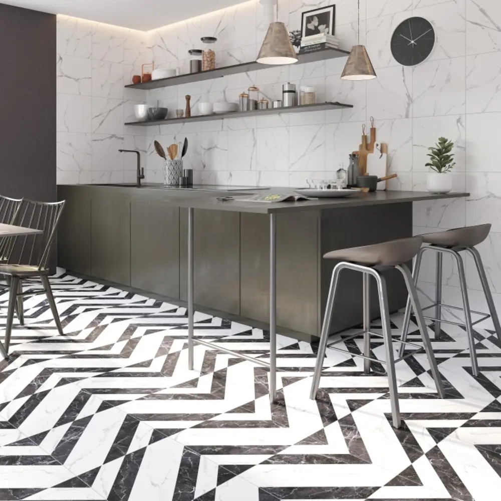 Керамогранит Kreaforta Dina с мраморным эффектом 42x42 см 89414197 STLM-1578562 - Вид №6