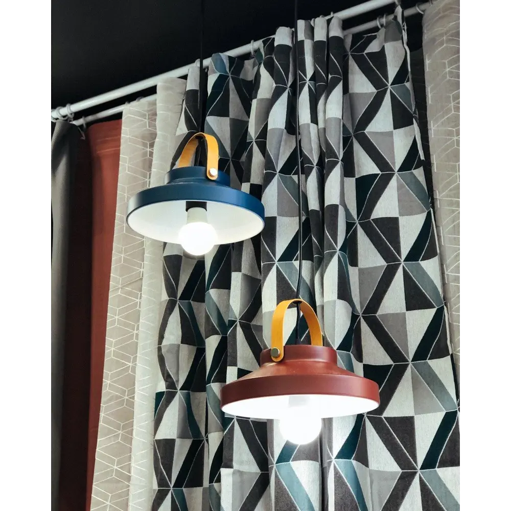 Подвесной светильник Toplight Wendi, 1 лампа, 7 м², цвет синий/дерево STLM-2118213 - Вид №8