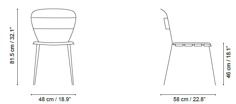 Стальной стул с порошковым покрытием iSimar ARCH-00087080 - Вид №20