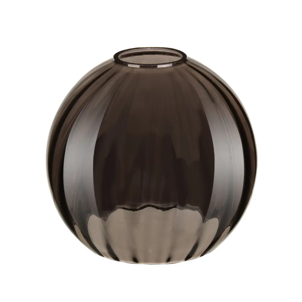 Плафон для подвесного светильника «Арбуз» E27 стеклянный, цвет серый ЛАБОРАТОРИЯ СВЕТА "33 ИДЕИ" STLM-2116843