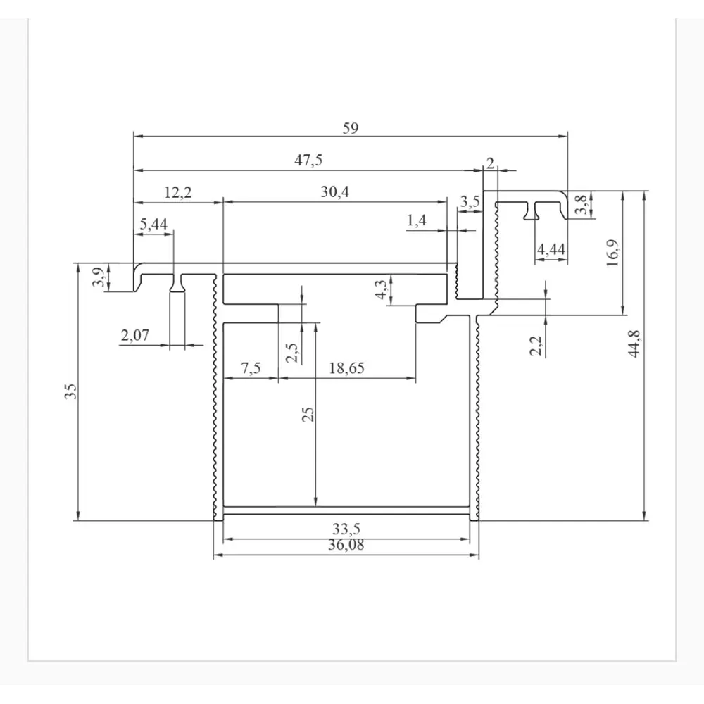 Дверная коробка универсальная Invisible 2000x65x35 мм цвет черный (2.5 шт.) Santreyd STLM-2209929 - Вид №1