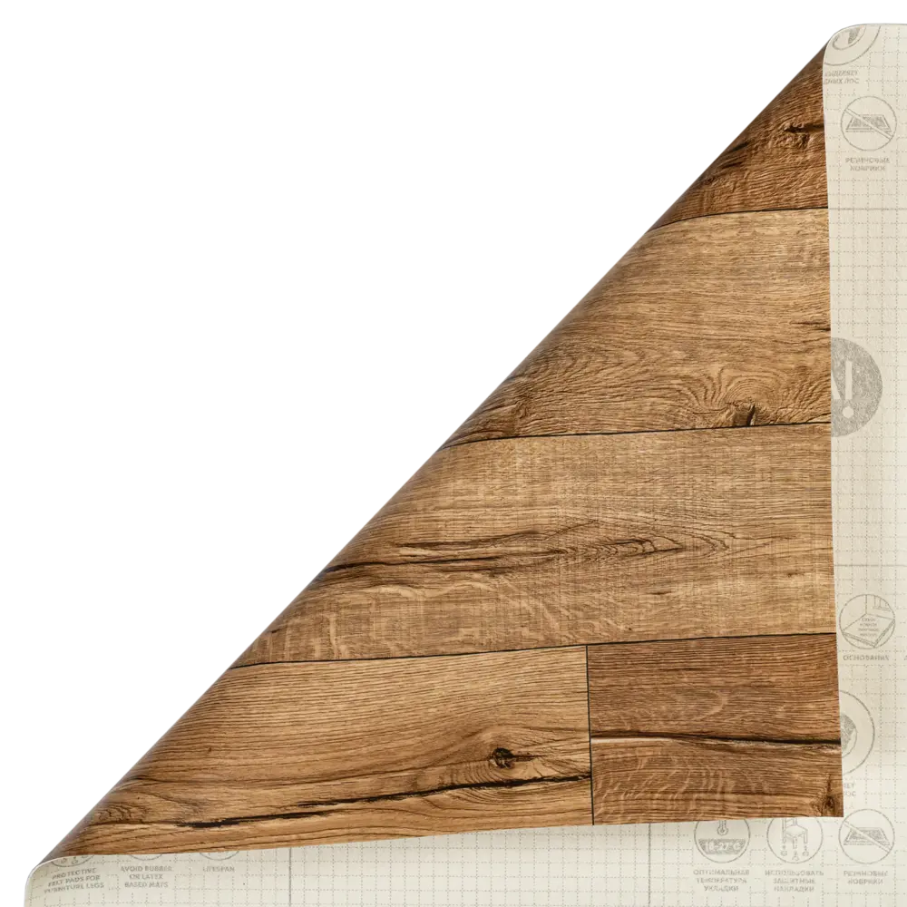 Линолеум полукоммерческий KREAFORTA «Фландрия» 32 класс 4 м коричневый под дерево 89436080 STLM-1584887 - Вид №4