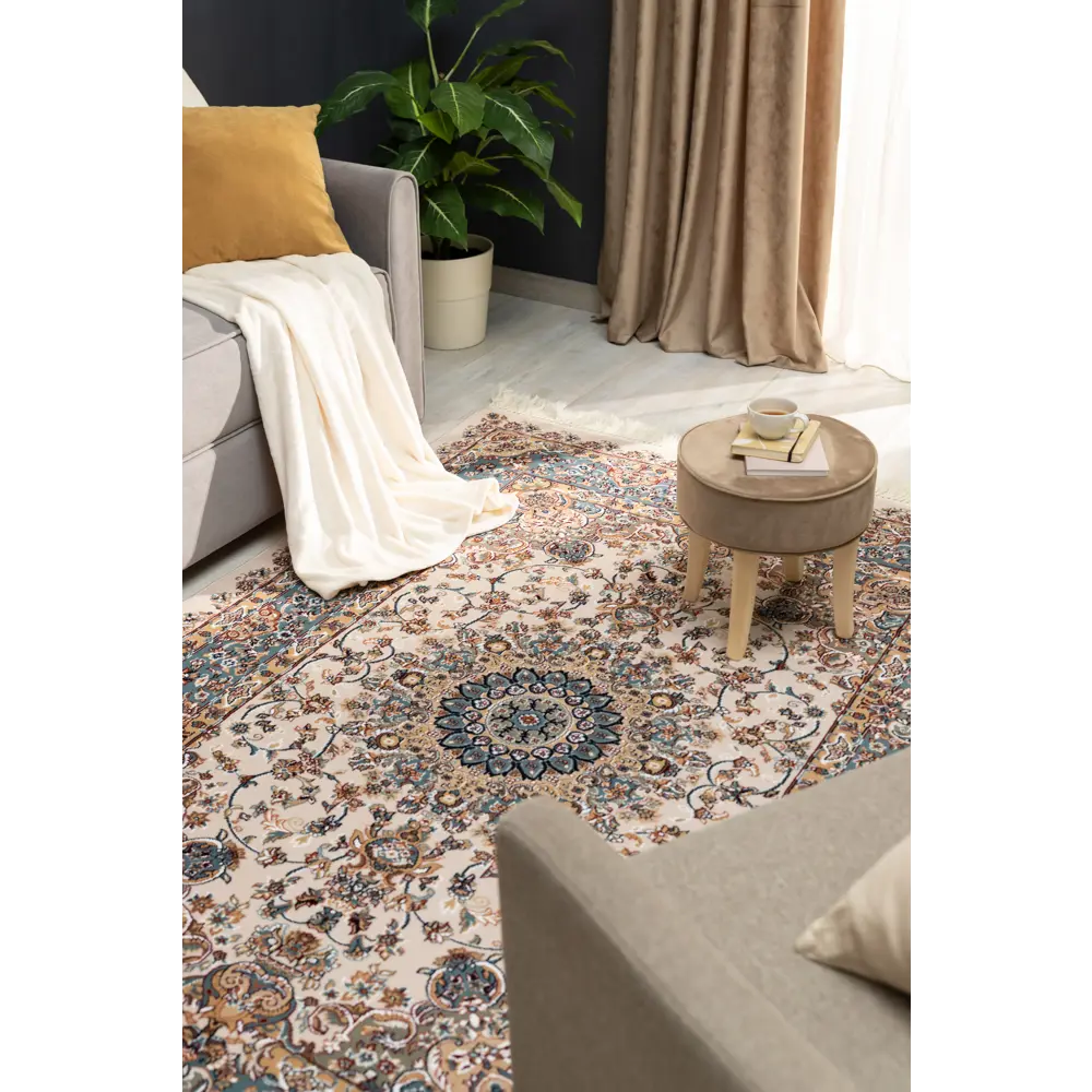 Ковер полипропилен Шахреза D206KМ 280x470 см цвет кремовый MERINOS STLM-2203093 - Вид №4