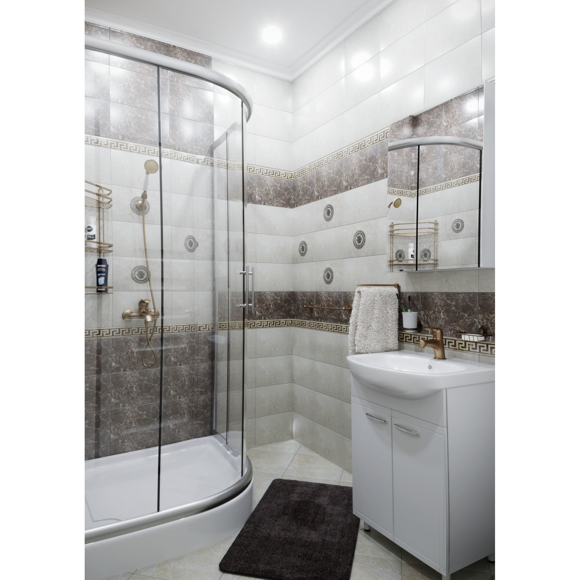 17449453 Тумба под раковину напольная «» 50 см цвет белый Рома Santreyd  - Вид №7