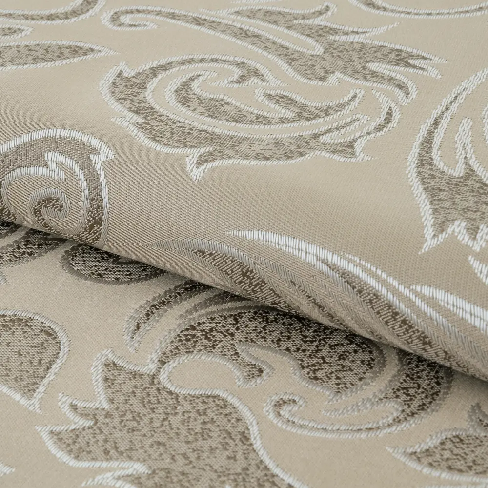 Ткань 1 м/п Vivaldi жаккард 325 см цвет бежевый AMETIST STLM-2085624