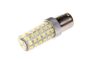 16126065 Автолампа диод S25, 57 SMD, с цоколем, 1-контакт, белая 1156 S08201034 SKYWAY