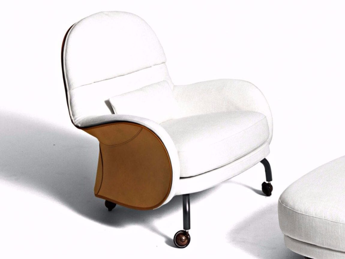 Тканевое кресло с колесами In Stock de Padova ARCH-00053086