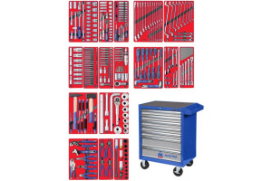 15647734 Набор инструментов ЭКСПЕРТ 323 предмета 52-07323B в синей тележке МАСТАК