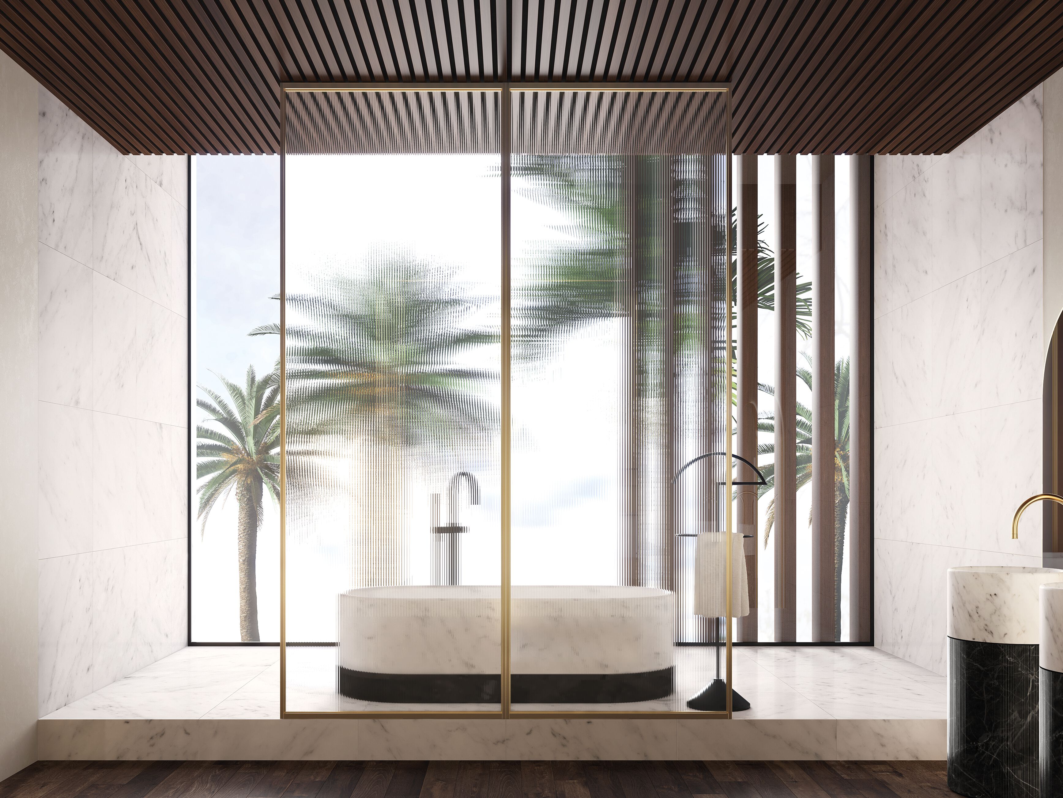 Стеклянная и алюминиевая перегородка BARAUSSE стеклянные и алюминиевые двери ARCH-00097899