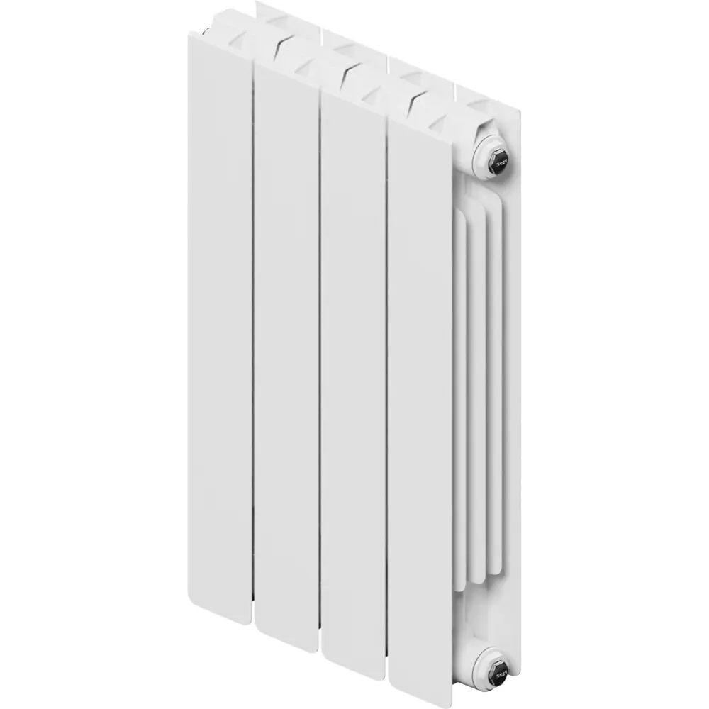 Радиатор секционный Equation Bimetal 500/90 4 секции боковое подключение биметалл белый STLM-2081148 - Вид №2