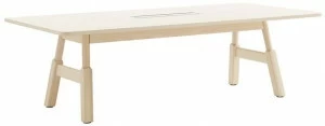Karl Andersson Прямоугольный деревянный стол для совещаний с системой прокладки кабелей Woodwork