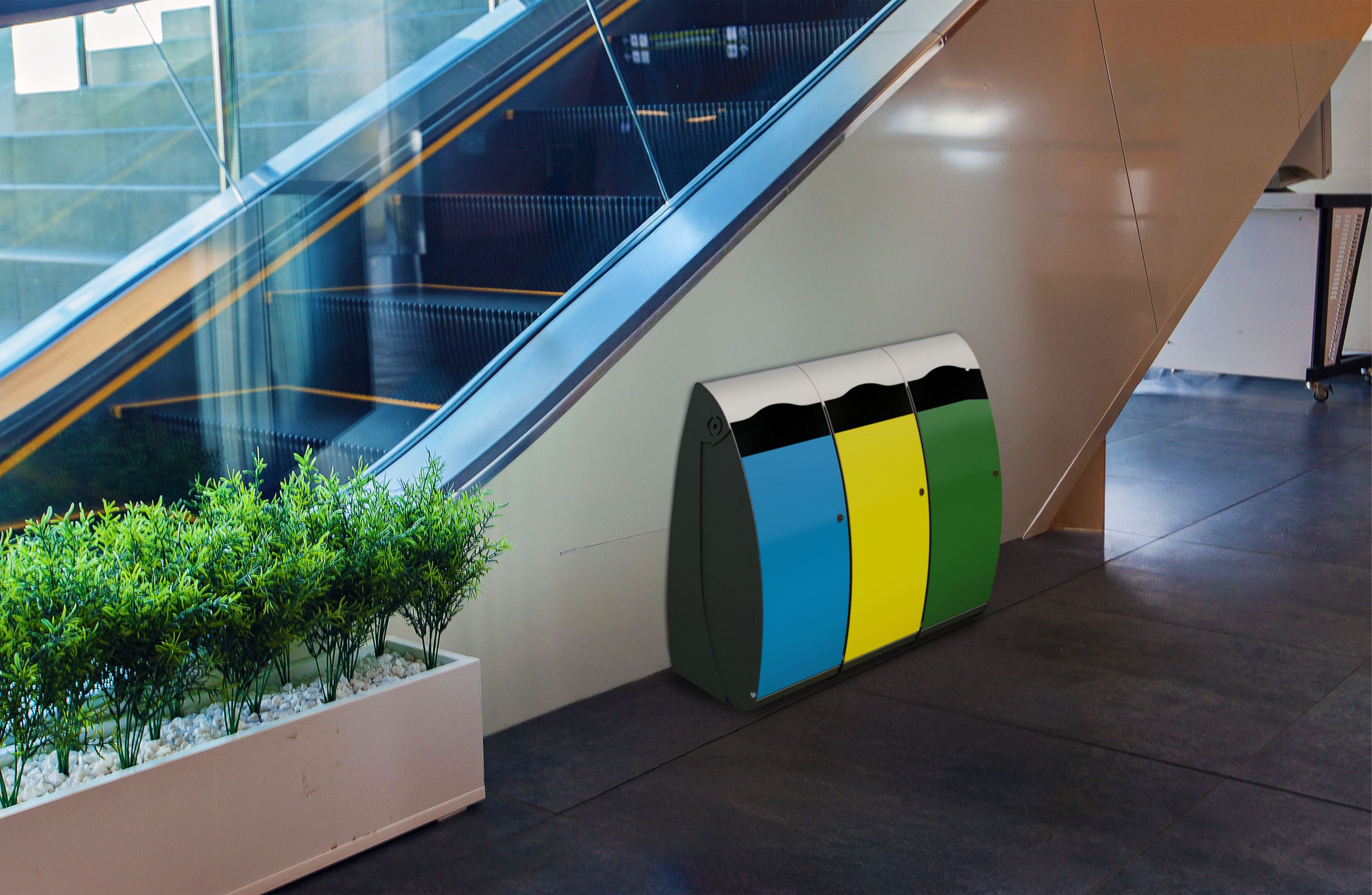 Стальная корзина для мусора для утилизации отходов Studio Città TUCANO ARCH-00062593 - Вид №1