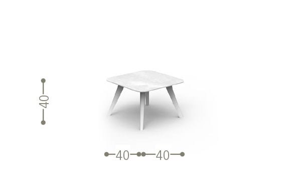 Квадратный садовый столик Talenti Moon Alu ARCH-00060676 - Вид №5