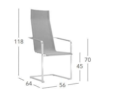 Консольный садовый стул с высокой спинкой solpuri Джаз ARCH-00132061 - Вид №3