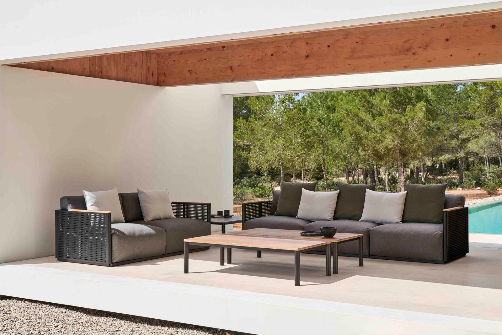 Термокрытая ткань и алюминиевый садовый диван GANDIABLASCO Bosc ARCH-00049093 - Вид №15