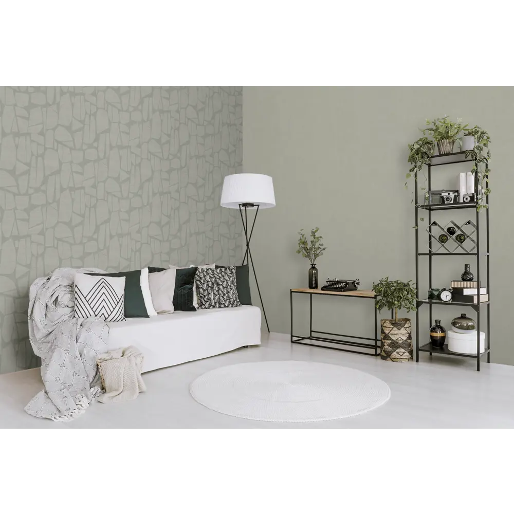 Обои флизелиновые Victoria Stenova ScandiId темно-зеленые 1.06 м VS589956 STLM-2012678 - Вид №4
