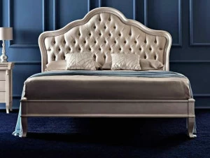 CorteZari Мягкая двуспальная кровать с мягким изголовьем Elegance