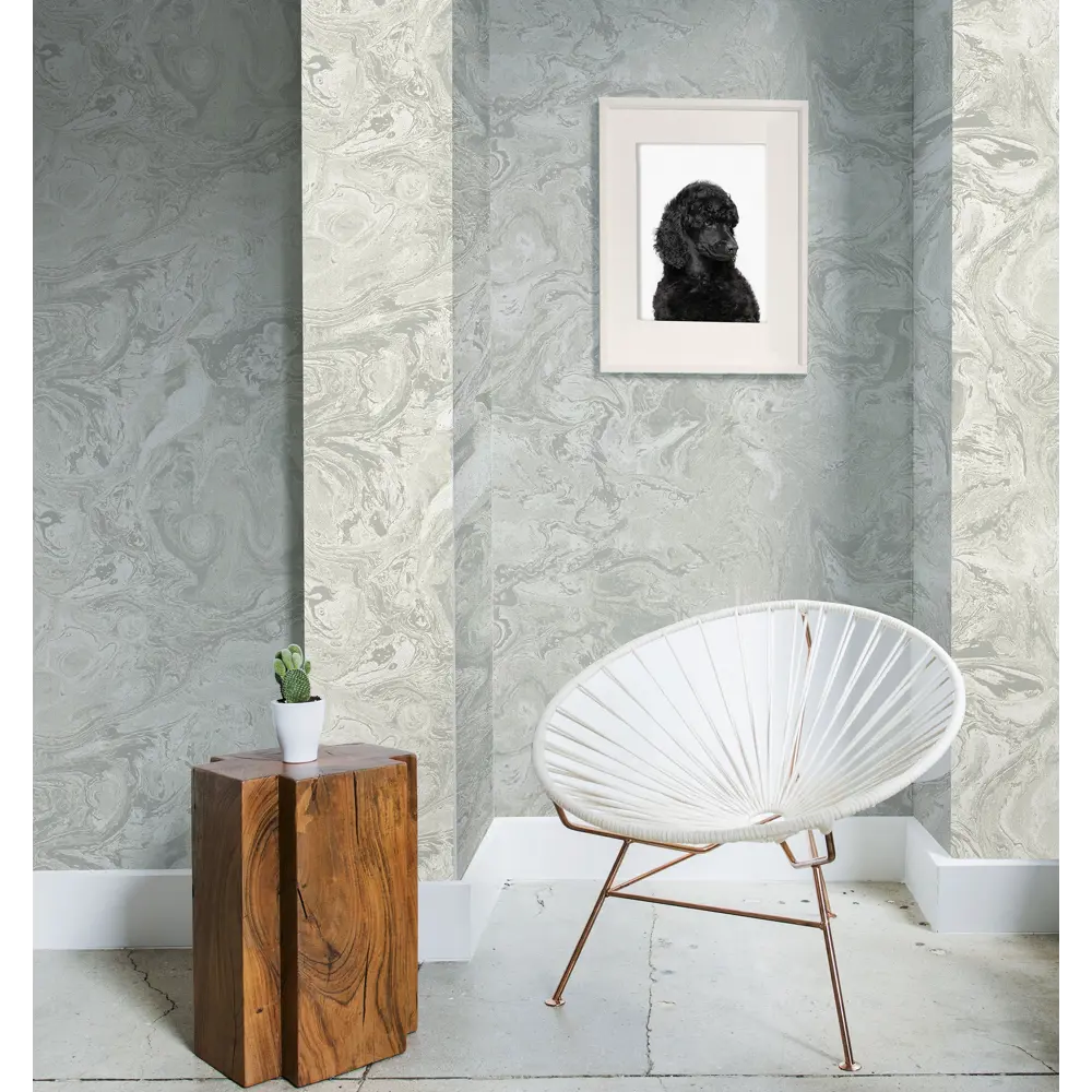 Флизелиновые обои Wiganford Crystal Stone бежевые 1.06 м 86143032 STLM-1377222 - Вид №2