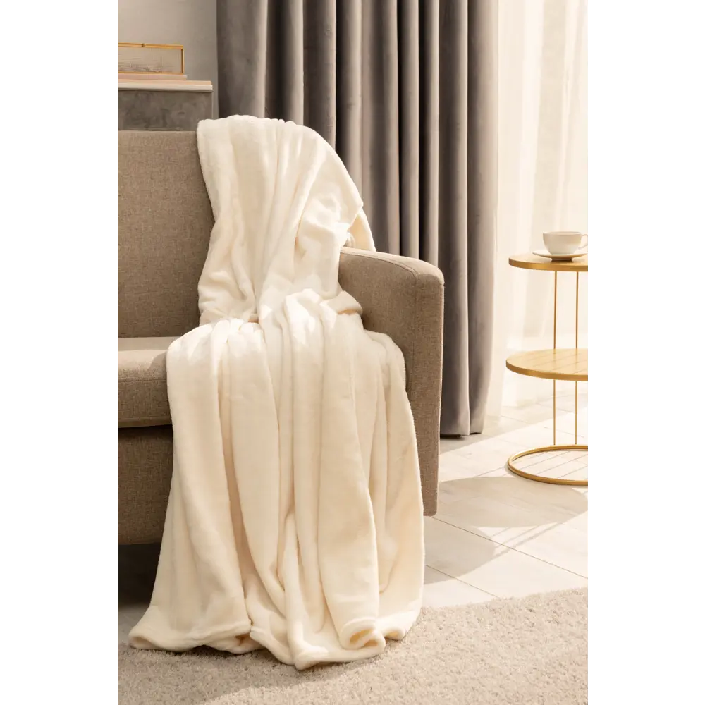 Плед Inspire Flamingo 200x220 см микрофибра цвет кремовый STLM-2105500 - Вид №3