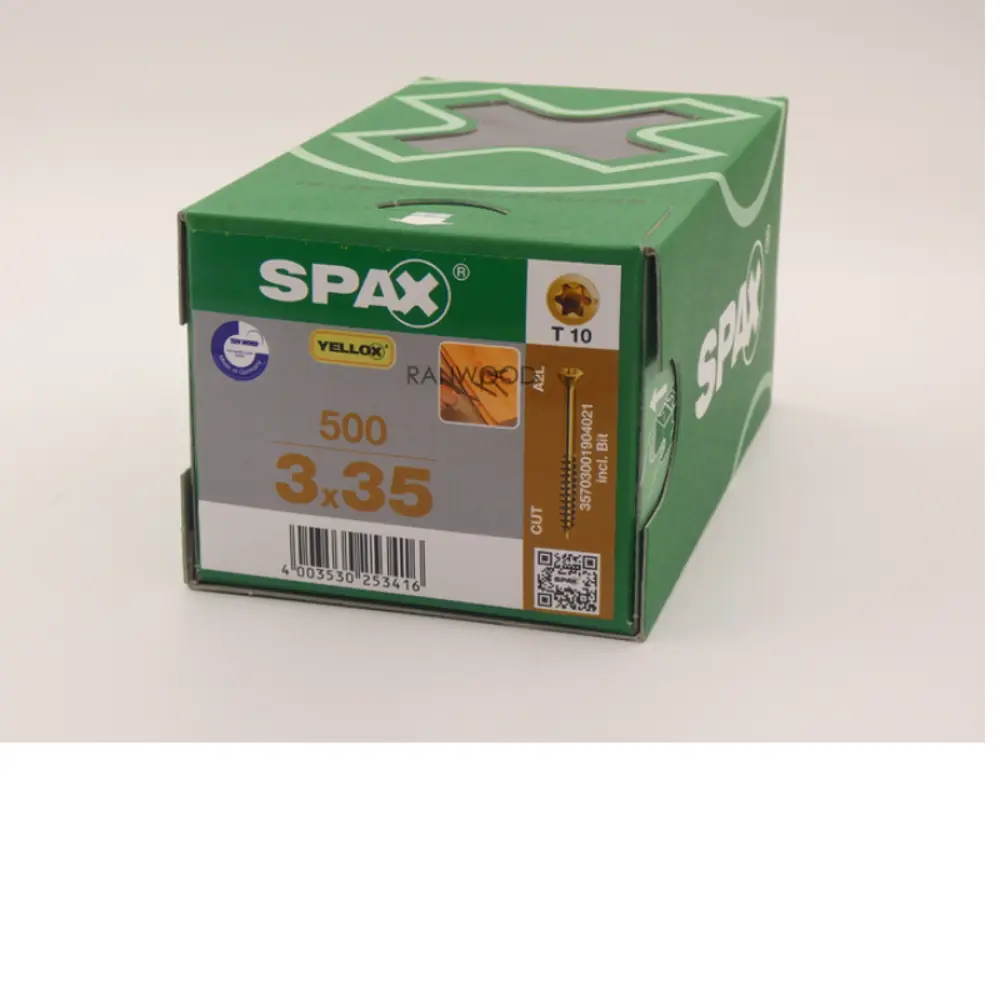 Саморезы для пола паркета шпунтованной доски Spax 3.5x35 (500 шт)