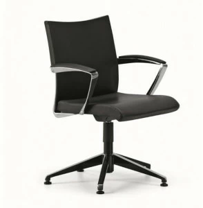 TALIN Регулируемое по высоте офисное кресло из кожи с 5 спицами и подлокотниками Avia
