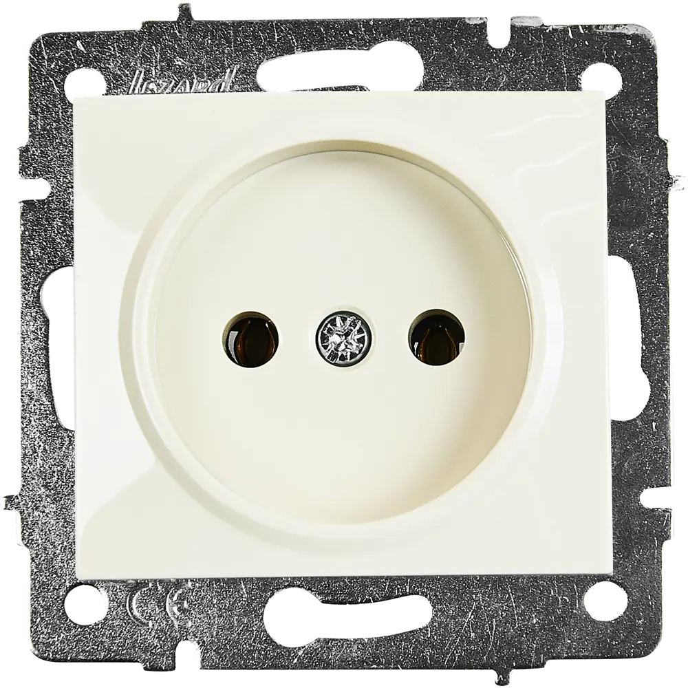 Розетка Lezard Karina без заземления цвет кремовый STLM-2046147