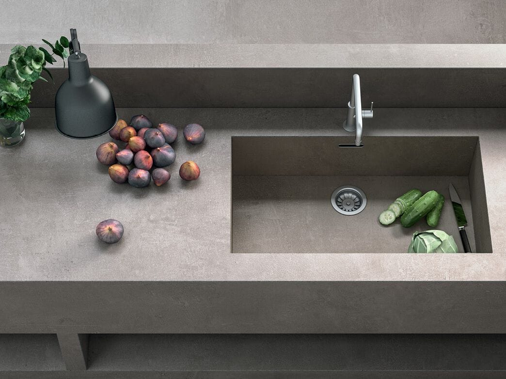 Кухонный топ из керамогранита с цементным эффектом CERAMICA FONDOVALLE MYTOP ARCH-00147680 - Вид №2