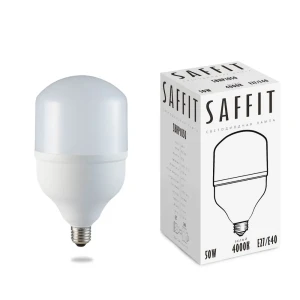 Лампа светодиодная SAFFIT SBHP1050 E27-E40 50W 4000K, белый