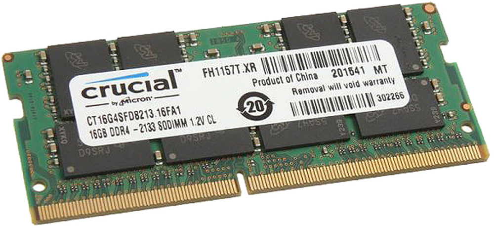 CT16G4SFD8213 sodimm 16gb ddr4 2133 mt/s (pc4-17000) cl15 dr x8 unbuffered 260pin Crucial Santreyd 