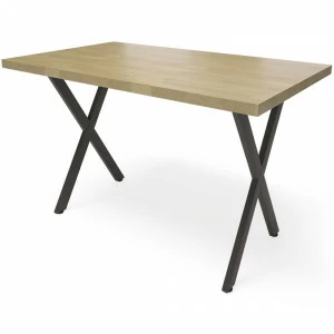 Обеденный стол прямоугольный натуральный дуб 120 см "Лофт" Х dn MILLWOOD RAW 134417 Дуб сонома;бежевый