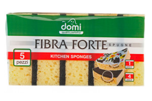 16225507 Кухонные большие губки Fibra Forte 5 шт. 43998 Domi