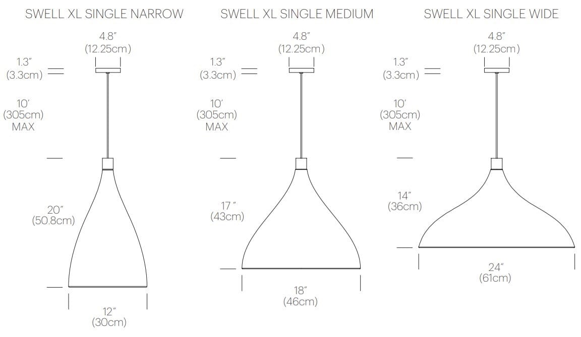 Алюминиевый затемняемый светодиодный подвесной светильник Pablo Designs SWELL ARCH-00034335 - Вид №15