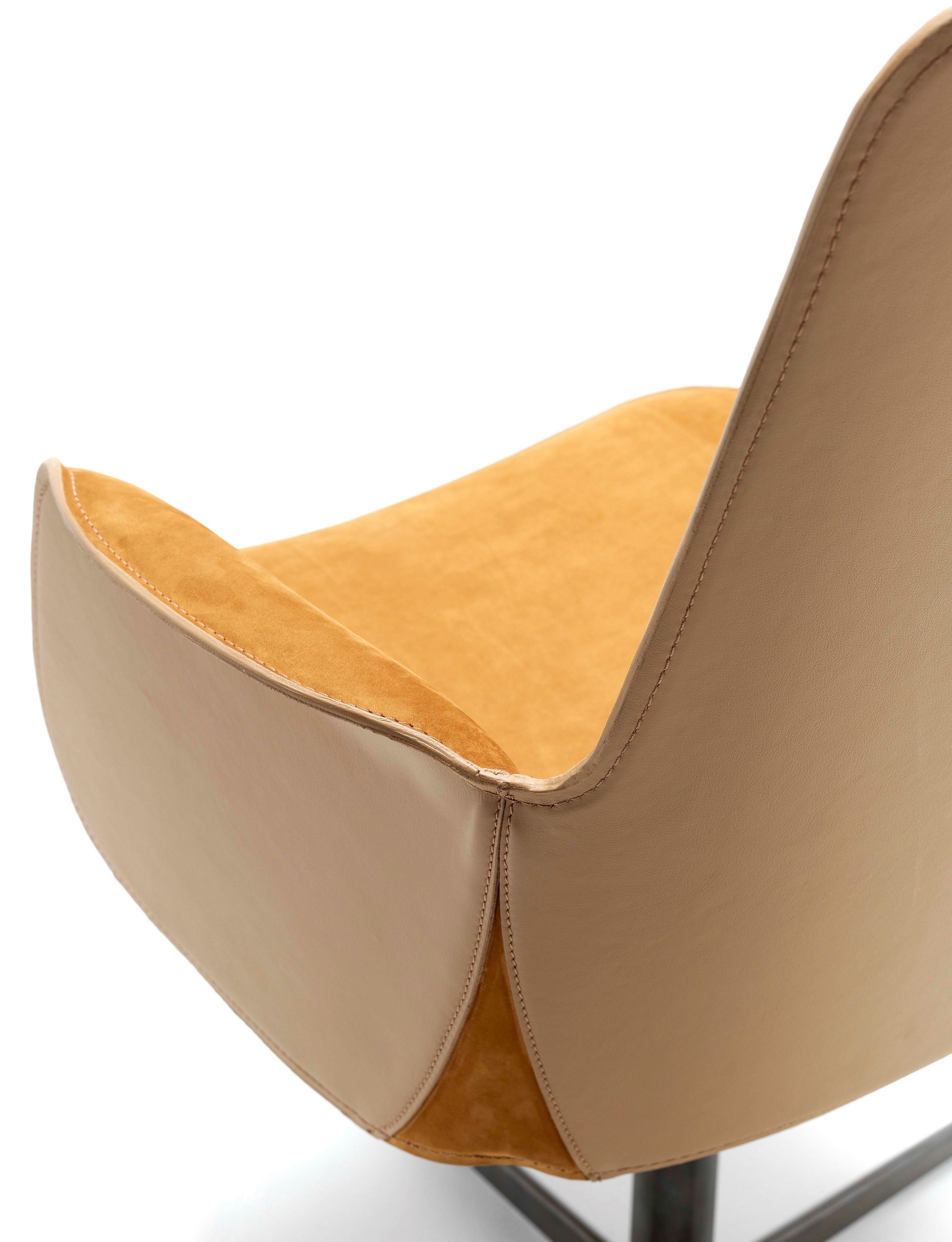 Кожаный стул с подлокотниками Fasem Electa ARCH-00115932 - Вид №13