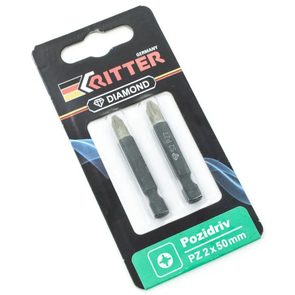 Бита магнитная Ritter Japansteel PS20152050 PZ2x50 мм, 2 шт STLM-2159730 - Вид №1