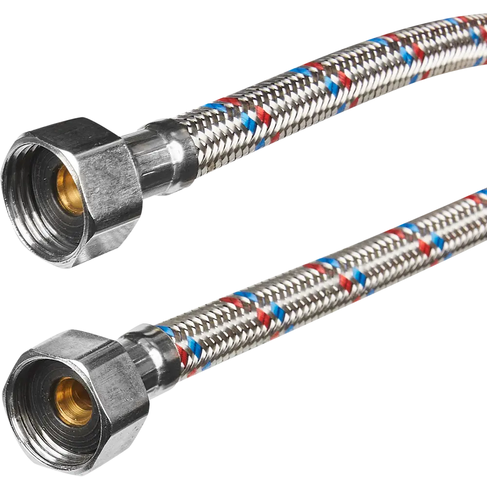 Гибкая подводка для воды Интерскол 1/2" гайка - гайка 50 см STLM-2208040 - Вид №1