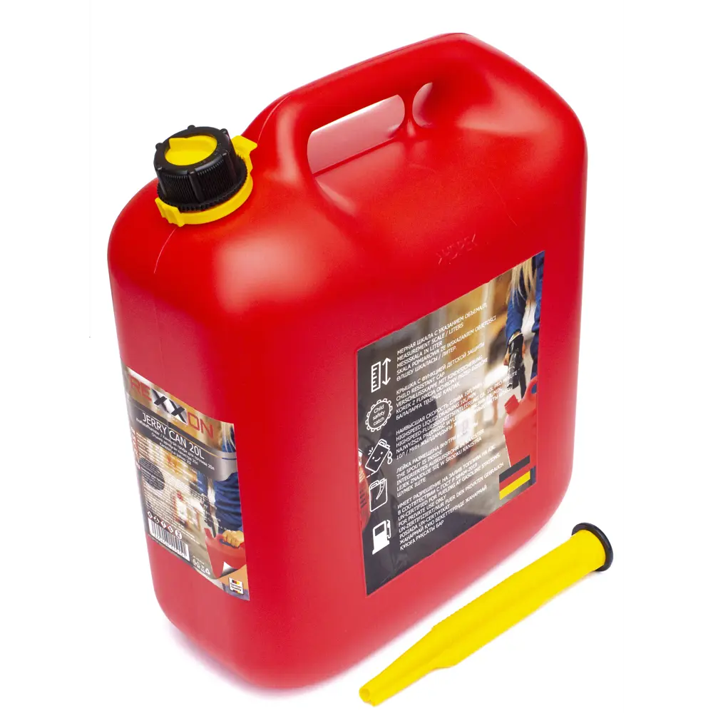 Канистра Rexxon для топлива 20 л, со шкалой и лейкой внутри STLM-2062705
