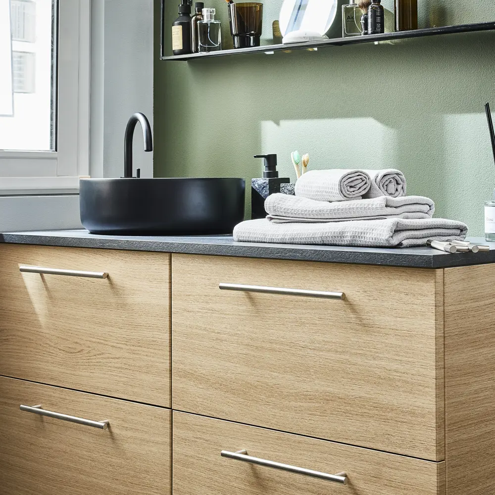 Ручка-рейлинг мебельная Sara 224 мм цвет никель INSPIRE STLM-2143472 - Вид №5