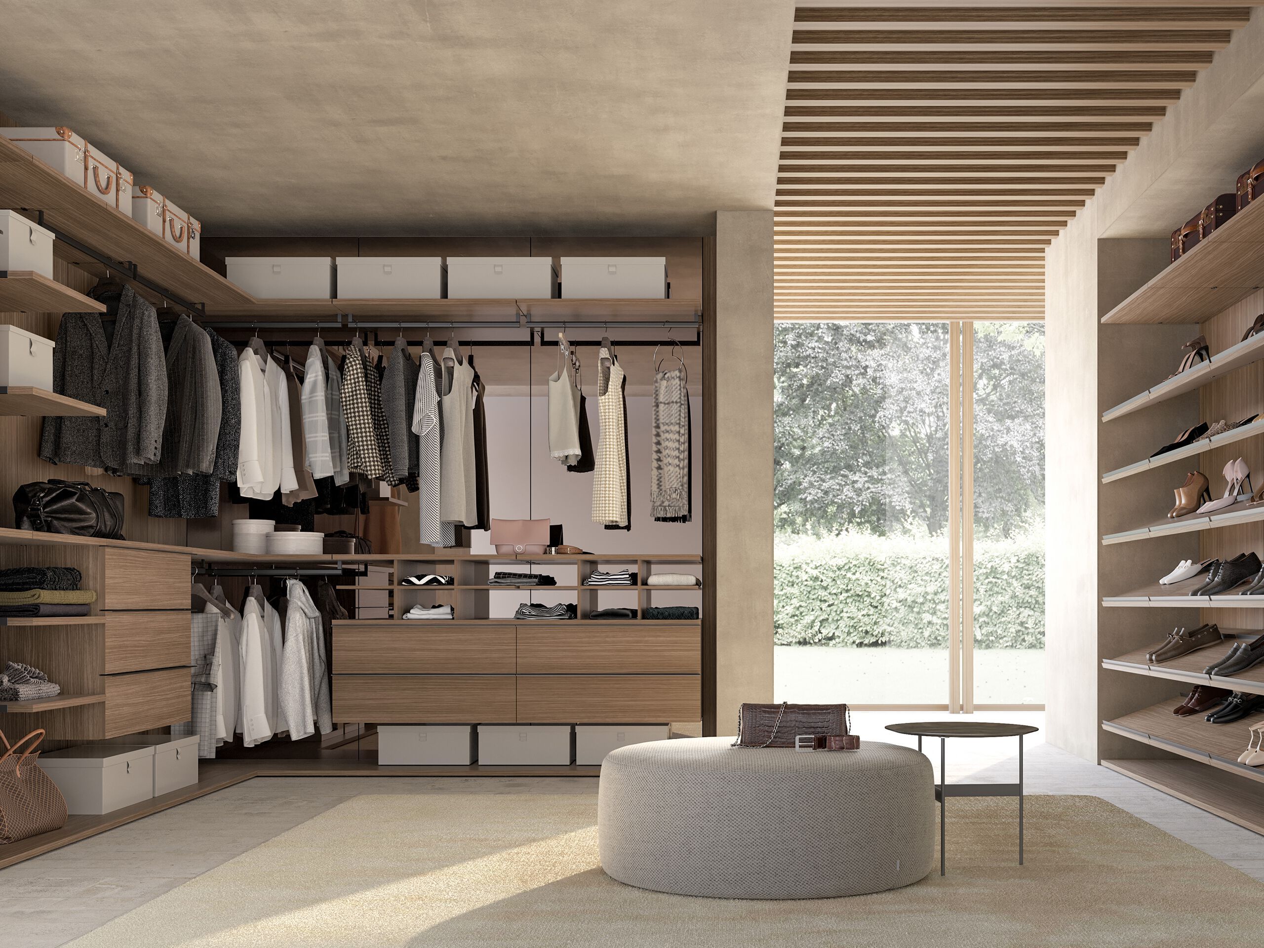 Деревянная секционная гардеробная Adok ателье ARCH-00108450