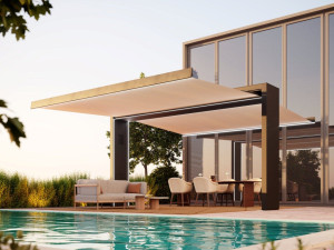 Самонесущий моторизованный козырек от солнца