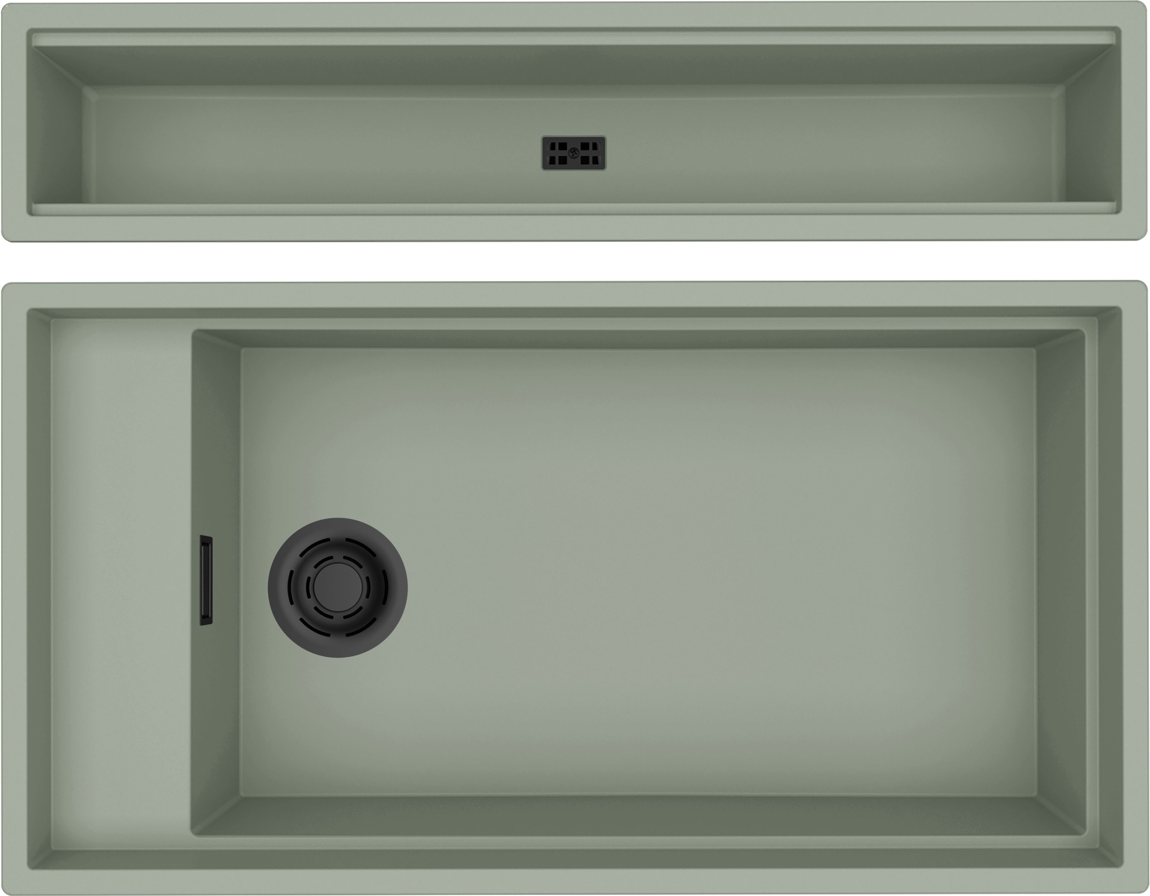 Раковина с одной чашей в Кератеке Elleci элитная кухня ARCH-00022898 - Вид №6