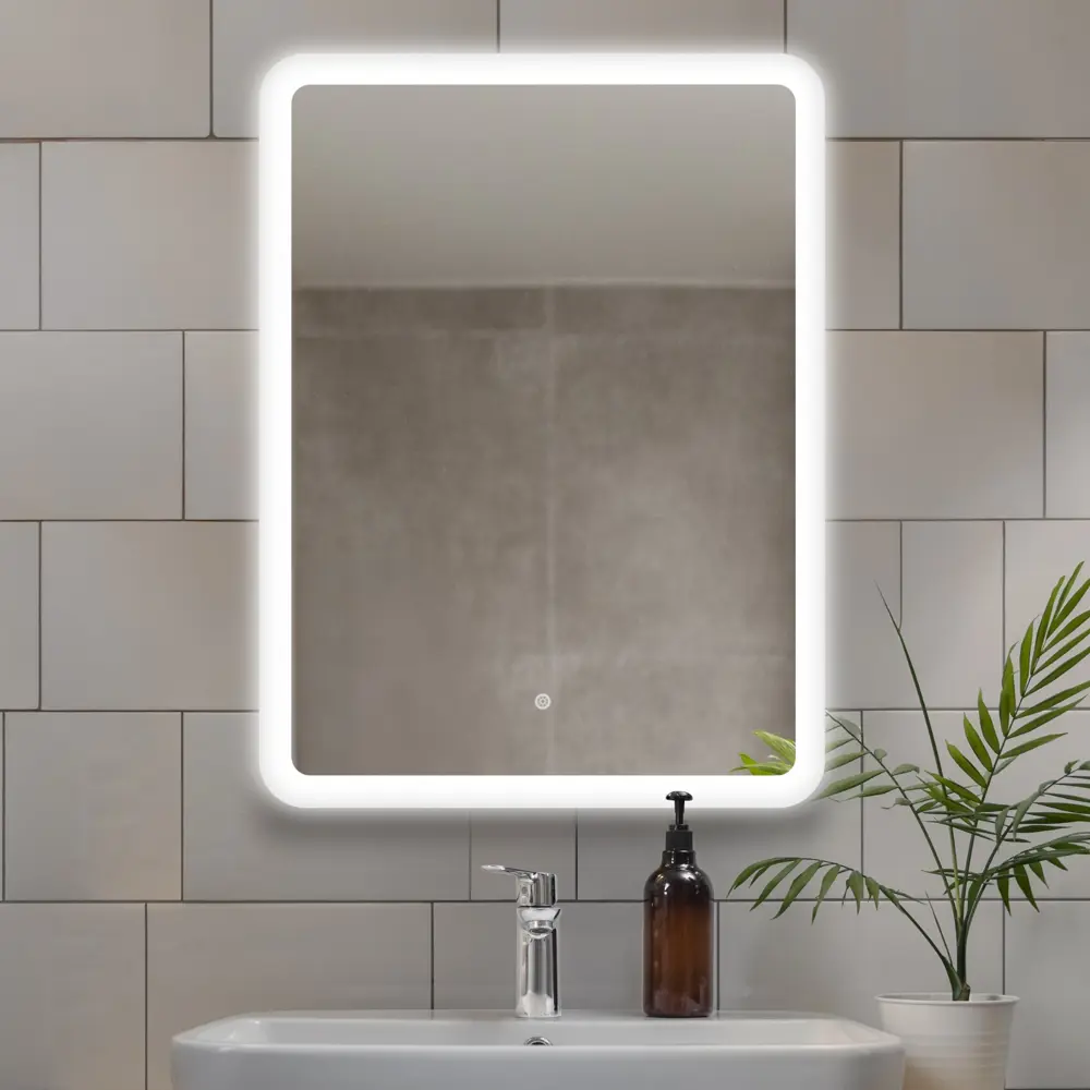 Зеркало Mirox Стелла с LED-подсветкой 80x60 см для ванной 89426016 Santreyd STLM-1581069