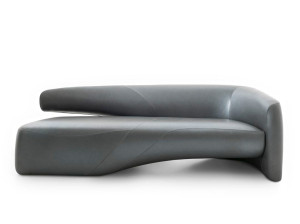 3-местный кожаный диван