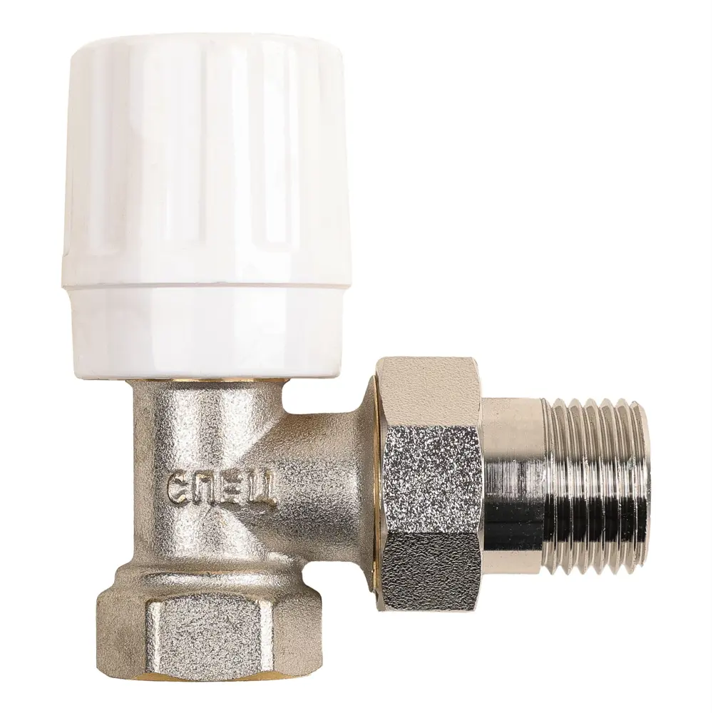 Вентиль для радиатора запорный угловой Спец ВР-У-1/2-М 1/2" латунь STLM-2012364 - Вид №3