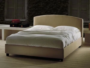 Flexstyle Двуспальная кровать с обивкой из ткани