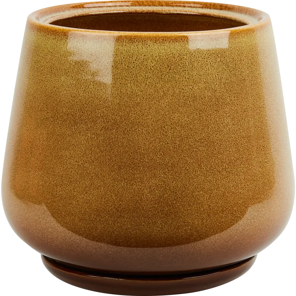 Горшок цветочный Gonchar Скарлет №2 Люкс ø19 h22 v5.5 л керамика желтый Товар без серии STLM-2154460