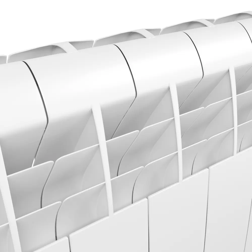 Радиатор секционный Royal Thermo Biliner 350/87 8 секций боковое подключение биметалл белый STLM-2134994 - Вид №2