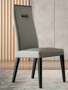 Стул с мягким сиденьем и спинкой серый Novecento ALF ITALIA NOVECENTO 00-3981518 Серый