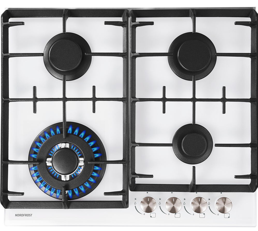 9021329 Газовая варочная поверхность NORDFROST HM 6042 W STDN-0014283 - Вид №1